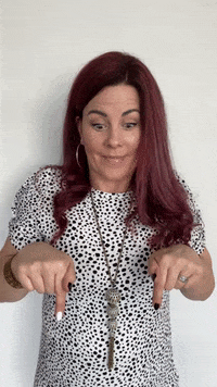 petimorgan down look down point down pointing down GIF