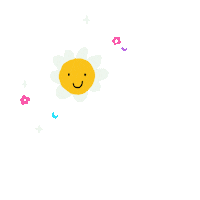 bungaayumelati smile flower star yellow Sticker