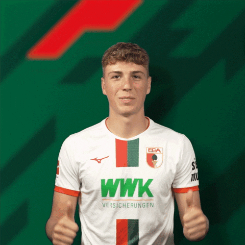 Happy Football GIF by FC Augsburg 1907
