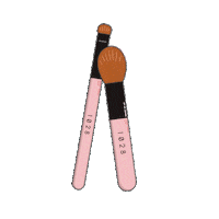 Make Up Brush Sticker by asiaskin