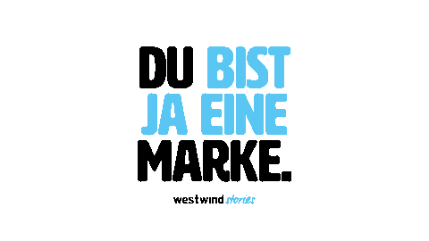 Dubistjaeinemarke Sticker by westwind stories