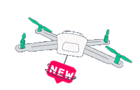 New Post Drone Sticker by Airwards