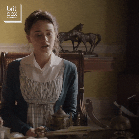 Jane Austen Charlotte GIF by BritBoxUK