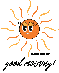 Good Morning Beach Sticker by Basic Brunchcast