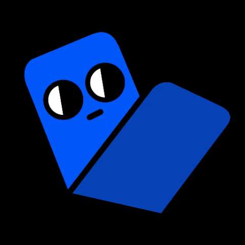 dubhacks giphygifmaker blue paper hackathon GIF
