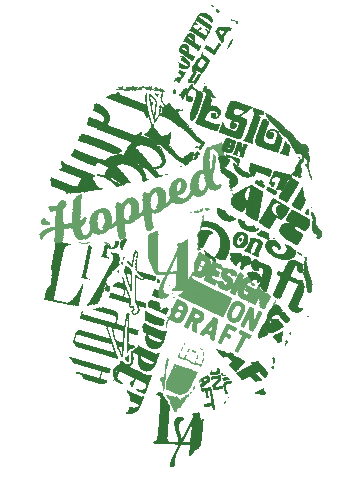Beer Hops Sticker by Hopped LA