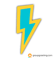 Lighting Bolt Sticker by GroupGreeting