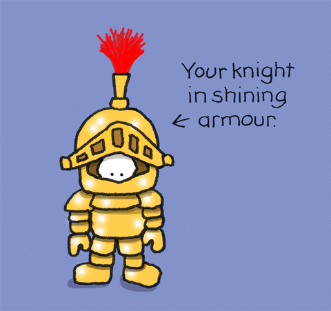 Knight In Shining Armour Love GIF by Chippy the Dog