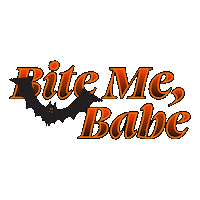 Halloween Bite Me Sticker by Gaysi Family