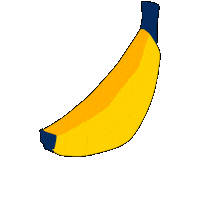 Fruit Banana Sticker by babauba
