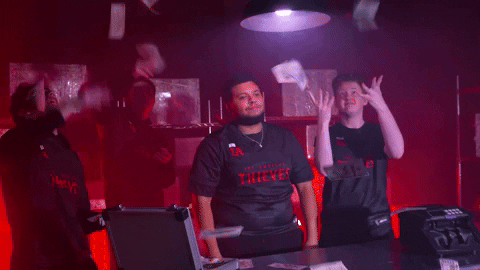 Make It Rain Win GIF by 100 Thieves