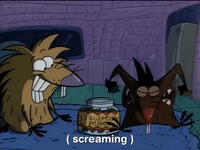 nickrewind nicksplat angry beaver GIF