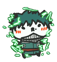 My Hero Academia Izuku Midoriya Sticker by yomoyeah