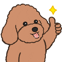 Puppy Poodle Sticker
