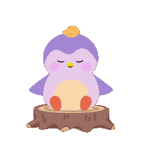 Penguin Relaxing Sticker by Finch Care