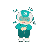 Hazeeq happy smile laugh mrgo Sticker
