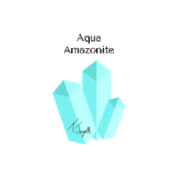 Aquaamazonite Sticker by Tjazelle