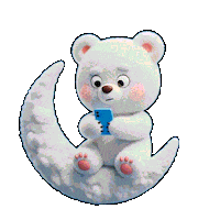 3D Bear Sticker by Omer Studios