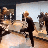 Jumping Kim Mingyu GIF