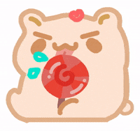 hamprints kawaii sweet dessert hamster GIF