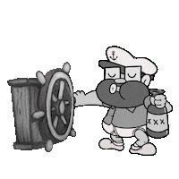 Drunk Steamboat Willie Sticker