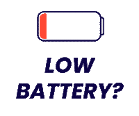 ChargedUp phone charge battery power up Sticker