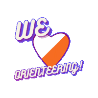 PENDLEFORESTORIENTEERS love orienteering pfo Sticker
