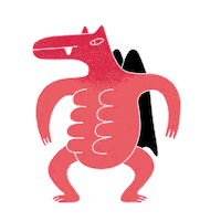 Pink Reaction Sticker by Mirjam Debets