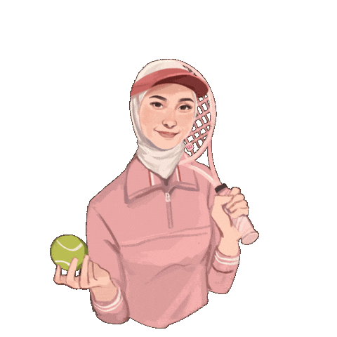 Sport Tennis Sticker by Rafhi Dominic