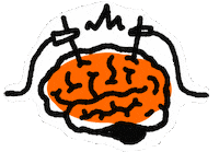 trevari book talking reading brain Sticker