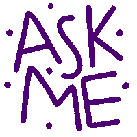 katxdesign question ask information quiz Sticker