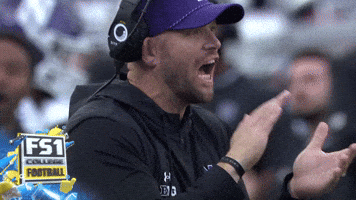 Excited College Football GIF by Northwestern Athletics