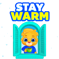 Freezing Coffee Time Sticker by Lucas and Friends by RV AppStudios