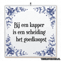 Look Kapper GIF by Tegelspreuken.nl