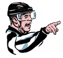 Nilsyohan hockey nhl out referee Sticker