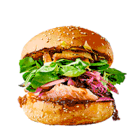 Salmon Fishburger Sticker by Père & Fish