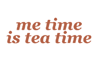 pyurtea tea leaf tea time me time Sticker