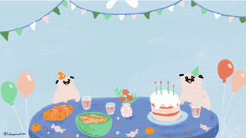 Happy Birthday Animation GIF by Kaho Yoshida