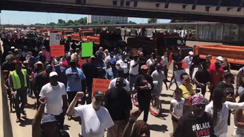 Chicago Expressway Blocked by Anti-Gun Violence Protesters