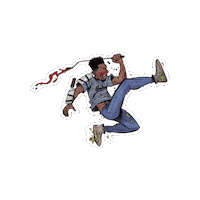 Graphic Novel Running Sticker by Vault Comics