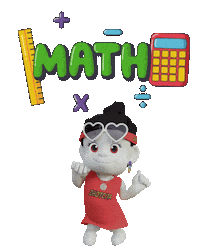 I Love Math Sticker by Zhotcita