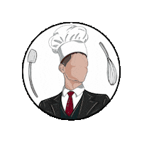 Chef Abdel Sticker by VisitMe.Hu