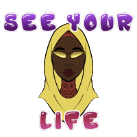 glasses look at this Sticker by RS