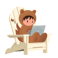 Work From Home Life Sticker by Dreamforce & Salesforce Events