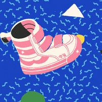 wearepop 80s shapes shoe memphis GIF