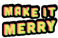 Happy Merry Christmas Sticker by Lily Xiao Haselton