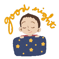 Tired Good Night Sticker by Demic