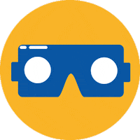 sjsulibrary vr san jose blue and gold scs Sticker