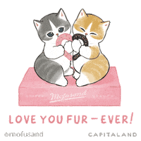 Mofusand Sticker by CapitaLand Malls SG