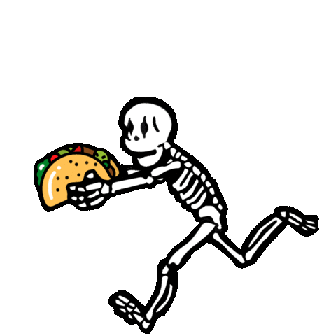 Run Skull Sticker by MULTI AWESOME STUDIO